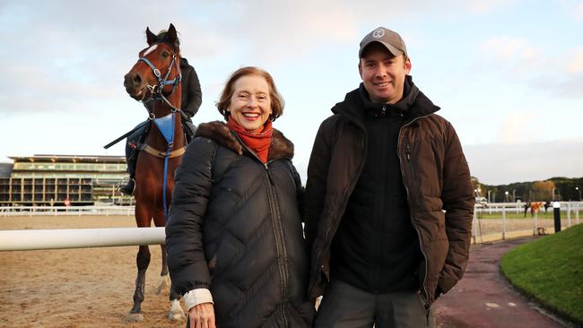 Farnan with co-trainers. Gai Waterhouse and Adrian Bott. Picture: Tim Hunter