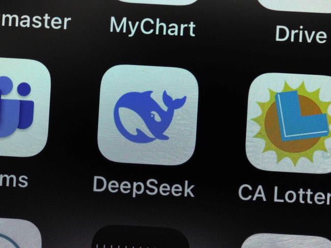 SAN ANSELMO, CALIFORNIA - JANUARY 27: In this photo illustration, the DeepSeek app is displayed on an iPhone screen on January 27, 2025 in San Anselmo, California. Newly launched Chinese AI app DeepSeek has surged to number one in Apple's App Store and has triggered a sell-off of U.S. tech stocks over concerns that Chinese companies' AI advances could threaten the bottom line of tech giants in the United States and Europe. (Photo Illustration by Justin Sullivan/Getty Images) (Photo by JUSTIN SULLIVAN / GETTY IMAGES NORTH AMERICA / Getty Images via AFP)