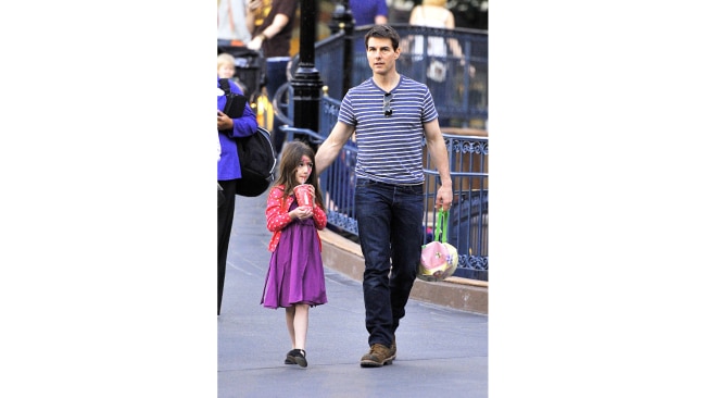 Tom and Suri at Disneyland. Image: Supplied