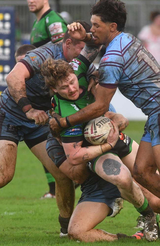 Townsville Blackhawks against Central Coast Capras at Jack Manski Oval. Blackhawks Thomas Nisbet. Picture: Evan Morgan