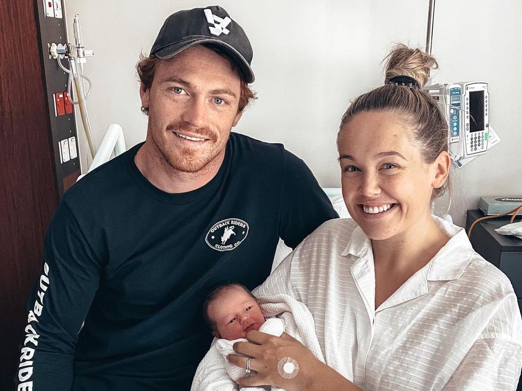 Amie and Gary Rohan with their daughter, Sadie Rose, in March 2020.