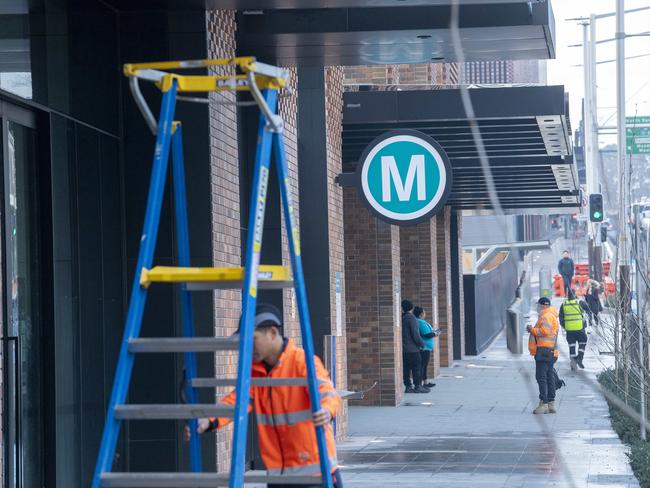 Delays to the opening of the Sydney Metro station at Crows Nest continue. Photo Jeremy Piper