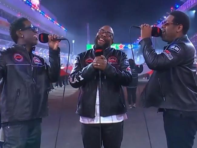 Boyz II Men have been trashed over the Las Vegas Grand Prix anthem. Photo: Fox Sports