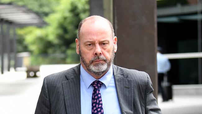 Stephen Keim SC leaves the Coroner's Court in Brisbane. Picture: NCA NewsWire / Dan Peled