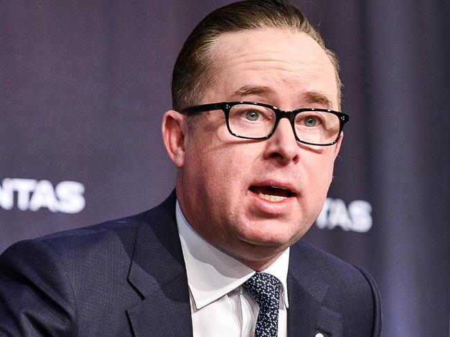 SYDNEY, AUSTRALIA - NCA NewsWire Photos August, 20, 2020Photo of Quantas CEO Alan Joyce at the Qantas press conference at 10 Bourke Road Mascot.Picture: NCA NewsWire/Flavio Brancaleone