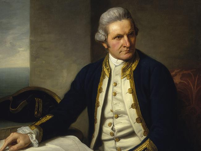 A portrait of James Cook 1776 during his Endeavour Voyage.