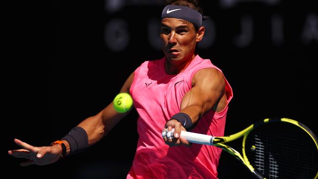 Rafael Nadal was a dominant force in the opening round clash. Picture: Getty Images