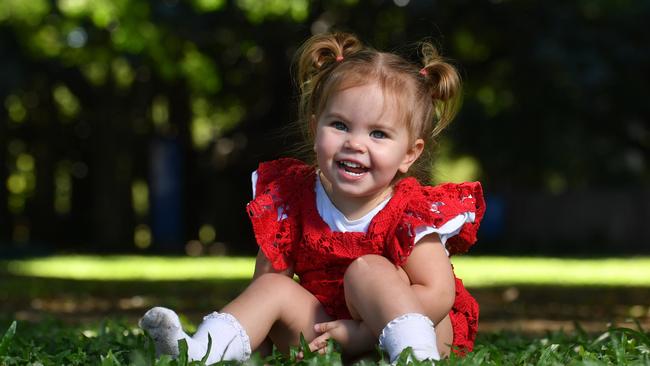 Isla Achen, 2, who was voted Townsville's cutest toddler of 2025.