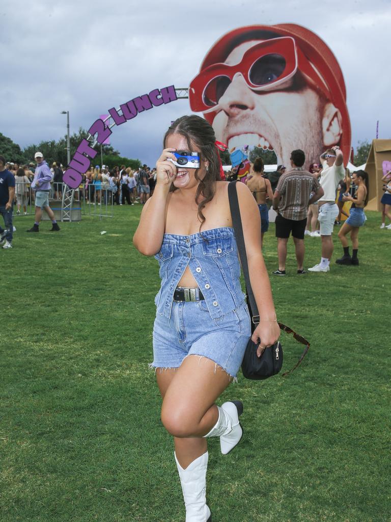 Emerson Coombes at the Out 2 Lunch festival on the Coolangatta beachfront. Picture: Glenn Campbell