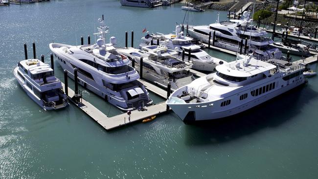 Darwin’s multimillion-dollar superyacht industry is at serious risk after the city lost first point of entry status for international yachts coming to Australia. Picture: Supplied