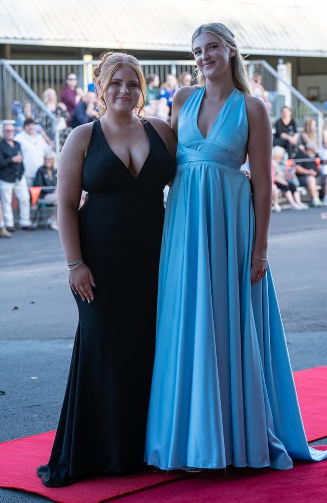 Remy O'Grady and Nicole Scheepers arrive at The Pavillion for Victory College's 2023 Formal. June 23, 2023. Picture: Christine Schindler