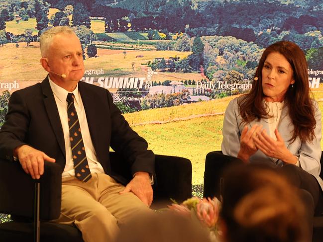 The Daily TelegraphÃs Bush Summit in Orange 29.8.2024 The Great Debate part 2: Host John Rolfe. Our Energy Future (Community) Gordon 'Des' Taylor, Grazier, Kate Hook, Community Engagement Projects Manager, Central-West Orana. Picture: Rohan Kelly