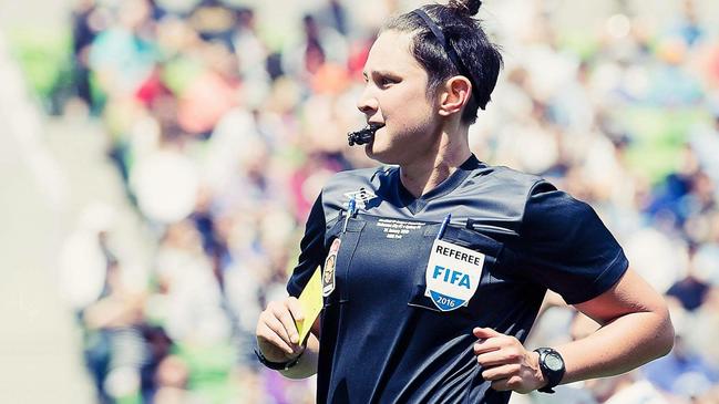 Jacewicz refereed at this year’s Women’s World Cup. Pic: Emily Mogic