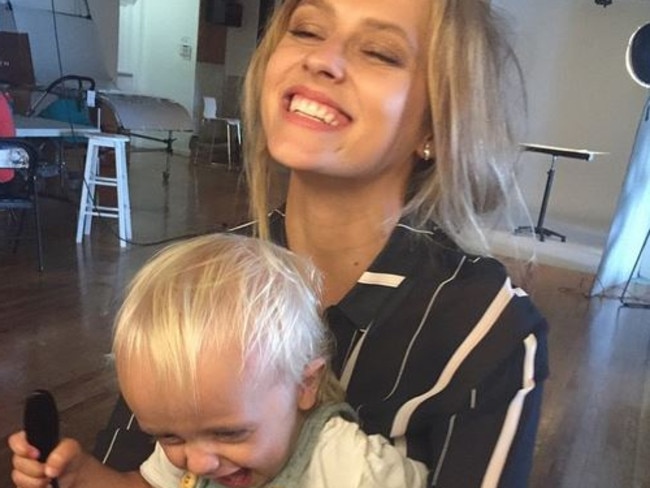 MOTHER'S DAY SPECIAL... Actress Teresa Palmer with her son Bodhi, 