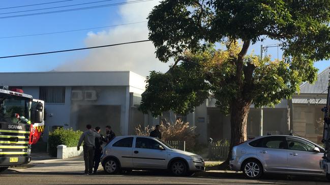 More than 22 fire crews are on scene at a paint factory fire in Dunlop St North Parramatta. Picture: Supplied