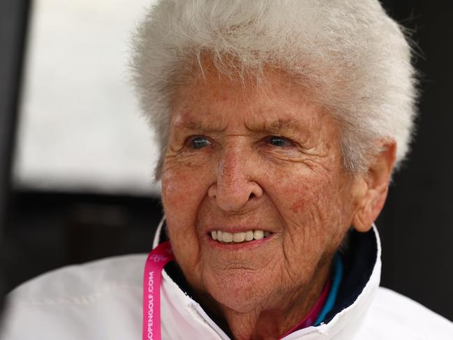 MELBOURNE, AUSTRALIA - NOVEMBER 30: Dawn Fraser spectates on day three of the ISPS Handa Australian Open 2024 at Kingston Heath Golf Club on November 30, 2024 in Melbourne, Australia. (Photo by Morgan Hancock/Getty Images)