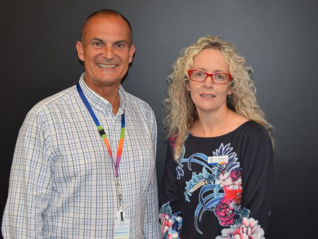 Wide Bay Hospital and Health Services' Adrian Pennington pictured with Peta Jamieson.