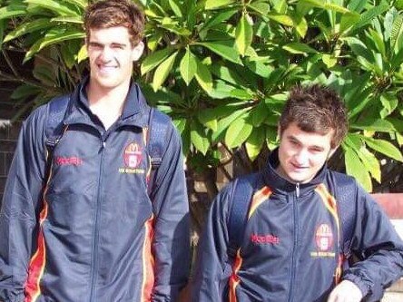 Lycett and Gray with the SA under-18 team.