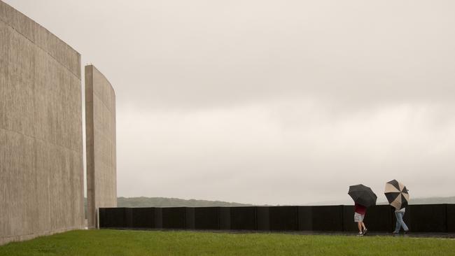 The new memorial in Shanksville, Pennsylvania, for Flight 93 which went down in a field there. Jeff Swensen/Getty Images/AFP