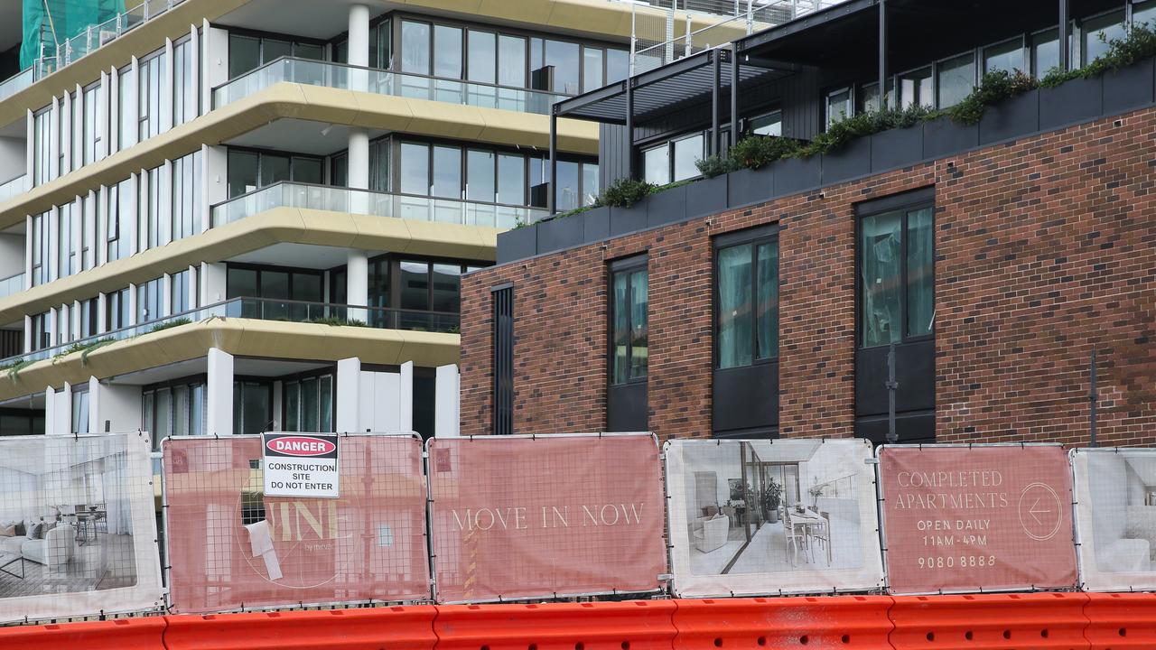 A construction site for an apartment complex in Sydney. Picture: Gaye Gerard/NewsWire