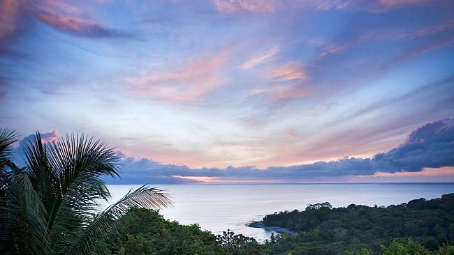 Sunrise in the jungle at Lapa Rios nature reserve. Picture: Lizzie Shepherd / Robert Harding World Imagery / Getty Images