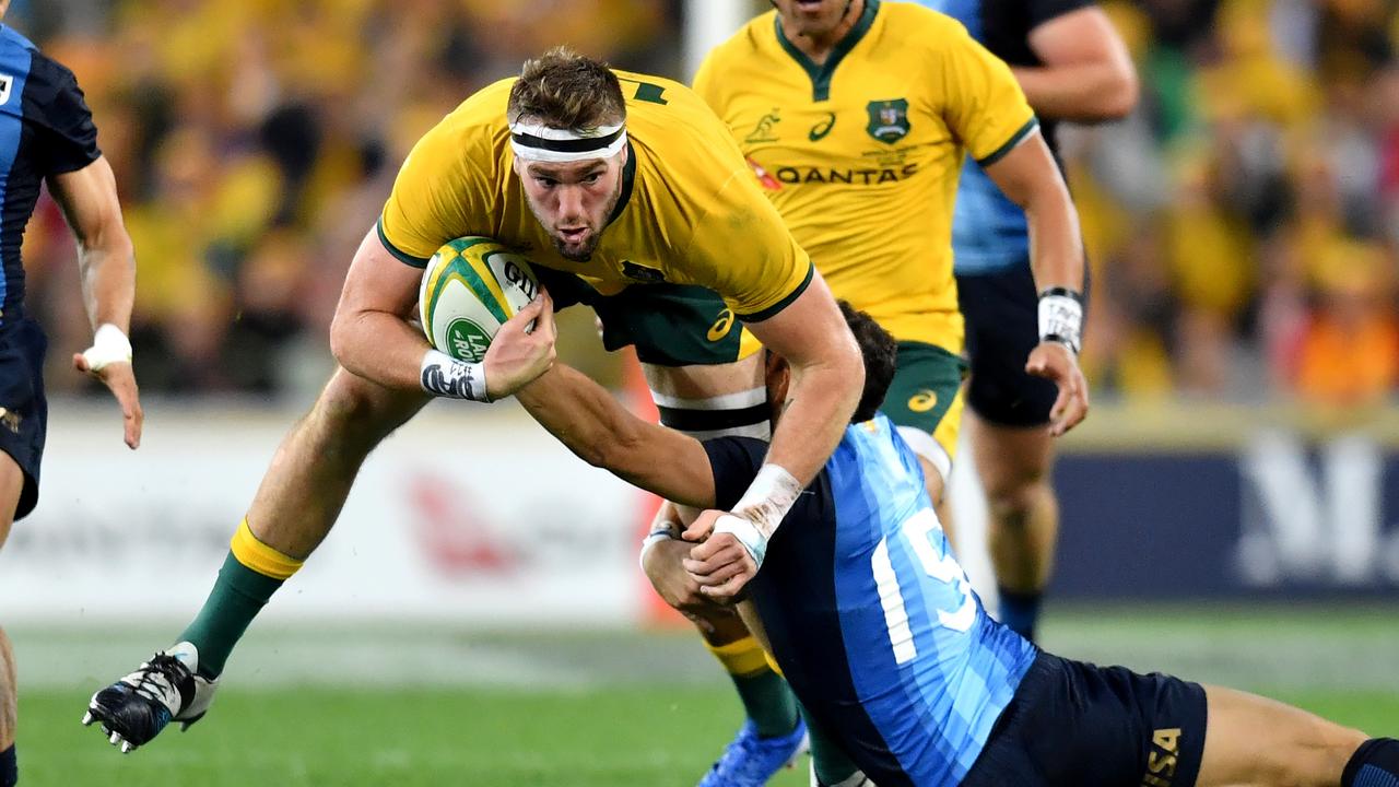 Wallabies rising star Izack Rodda (left) is one of three players to have terminated their Rugby Australia.