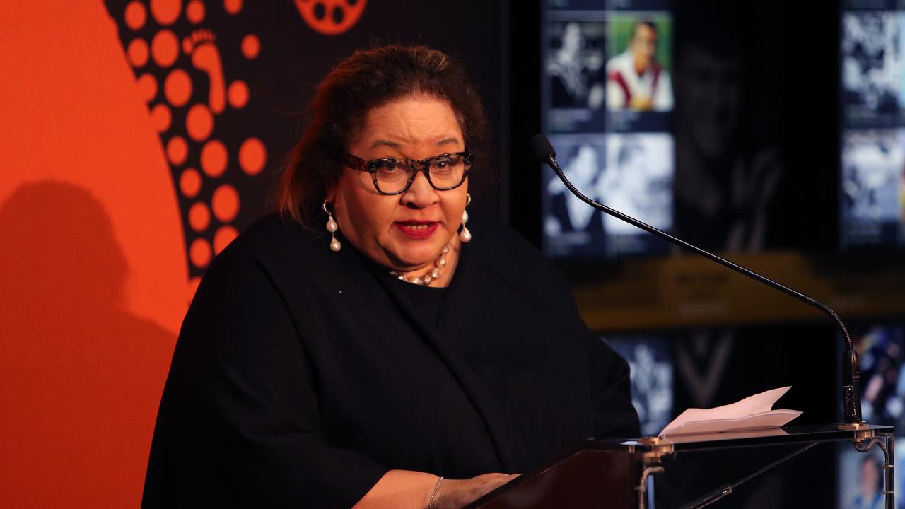 ARL Commissioner Megan Davis at the NRL Indigenous Round Launch in Moore Park. Picture: Tim Hunter.