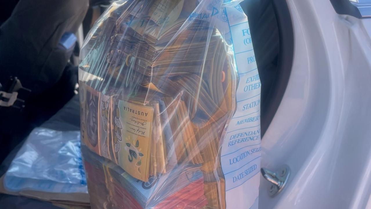 NT Police seized more 113kg of cannabis and $270,000 in cash on Monday, dealing a major blow to a Vietnamese crime syndicate. Picture: NT Police