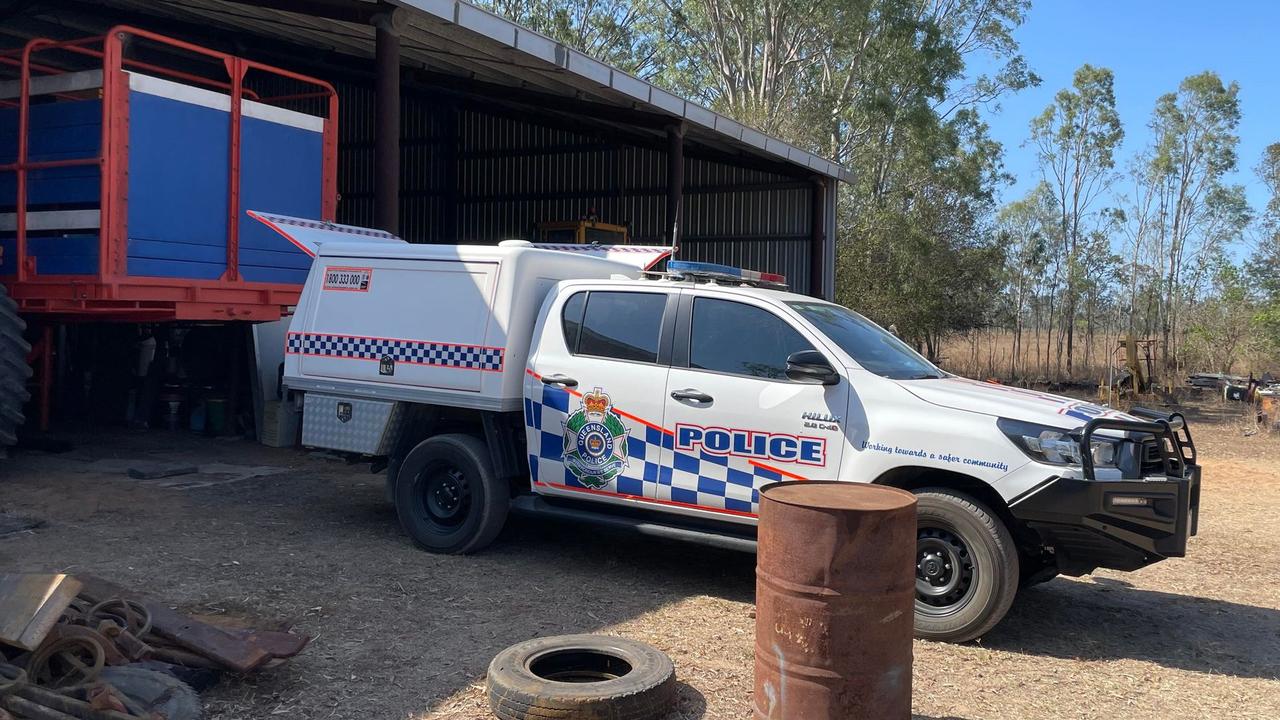 Police on scene at a property in Milman.