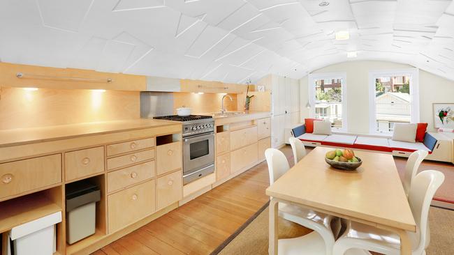 This 50 square metre studio apartment, in an Elizabeth Bay roof cavity, recently sold for $1 million.
