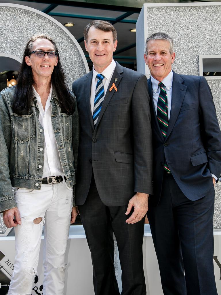 Brad Webb, Lord Mayor Graham Quirk and John Moore. Pictures: Cory Rossiter