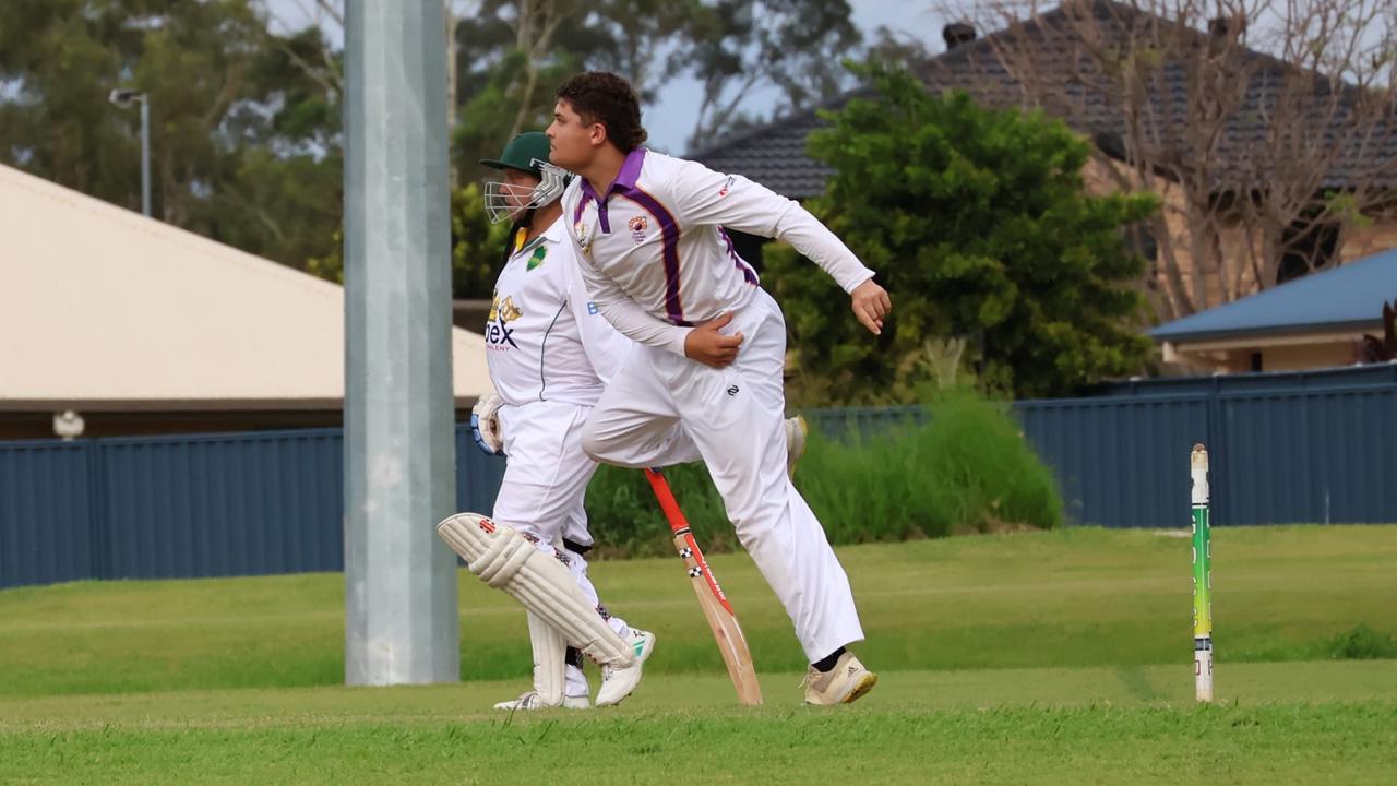 USC cricketer Sam Remedios in action.