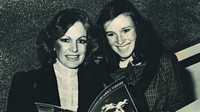 Nikki Gemmell at the ballet with her mother Elayn in 1981. Courtesy Nikki Gemmell