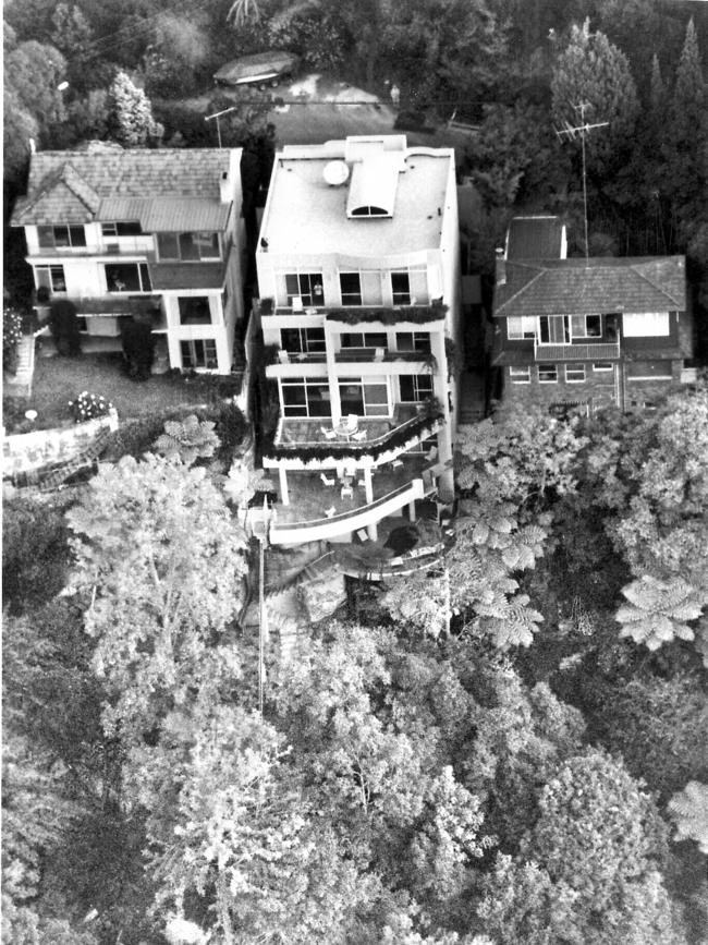 The exterior of the home in 1994
