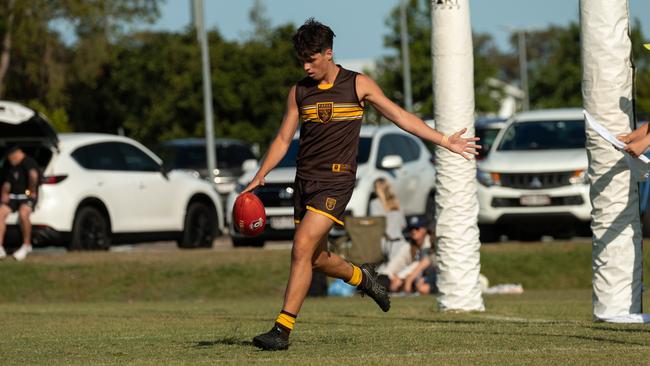 Action from the AFLQ Schools Cup State Finals. Picture: AFLQ.