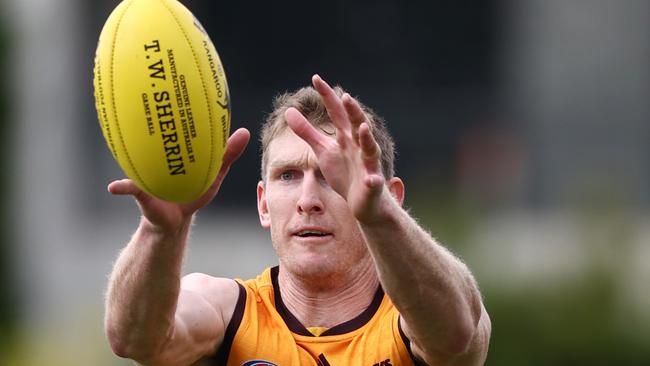 Hawthorn’s Ben McEvoy is a premiership player. Photo by Michael Klein