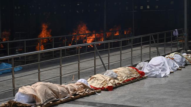 The surging number of coronavirus cases has created a crisis in India. Picture: Money Sharma/AFP.