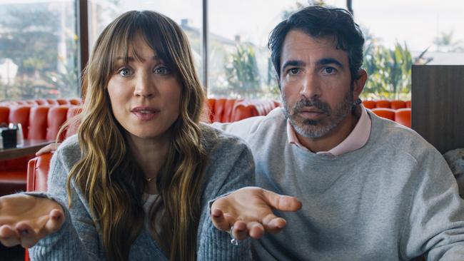 Cuoco stars alongside Chris Messina in Based on a True Story. Picture: PEACOCK