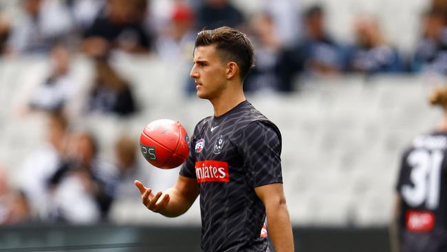 Nick Daicos went large again at the MCG. Picture: Michael Willson/AFL Photos via Getty Images