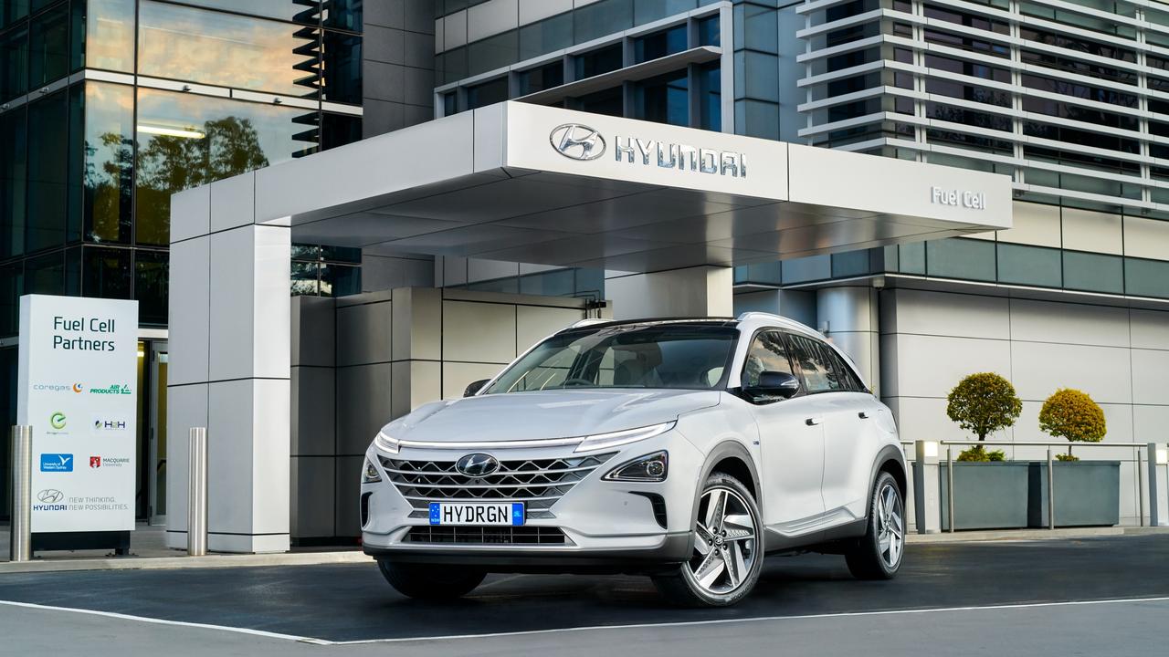 Hyundai is also developing hydrogen fuel cell vehicles.