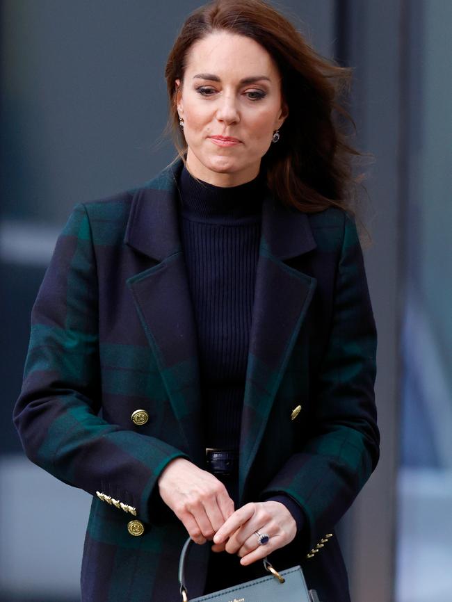 The ring was firmly in place during a visit to Royal Liverpool University Hospital on January 12, 2023. Picture: Max Mumby/Indigo/Getty Images