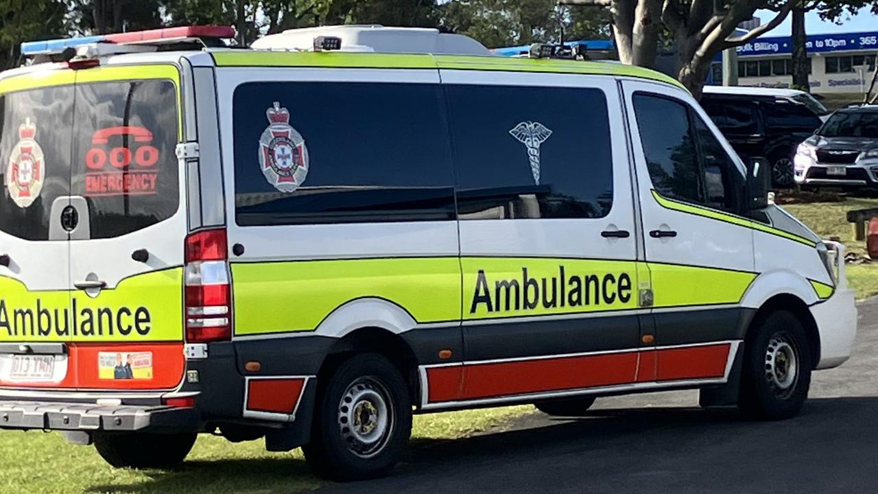 An elderly man has been rushed to hospital in Brisbane after he was hit by a car at Morayfield.