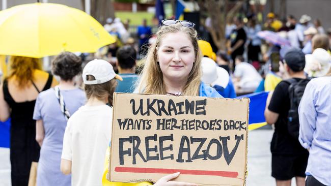 Australians have been thanked for supporting Ukraine. Picture: Richard Walker