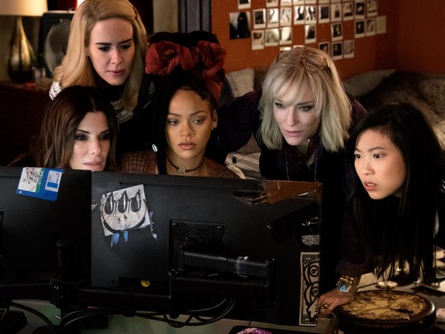 In a year packed with movies about heroes fighting crime, Ocean’s 8 is about a bunch of kick-arse women committing one. Picture: Roadshow/Warner Bros Pictures.