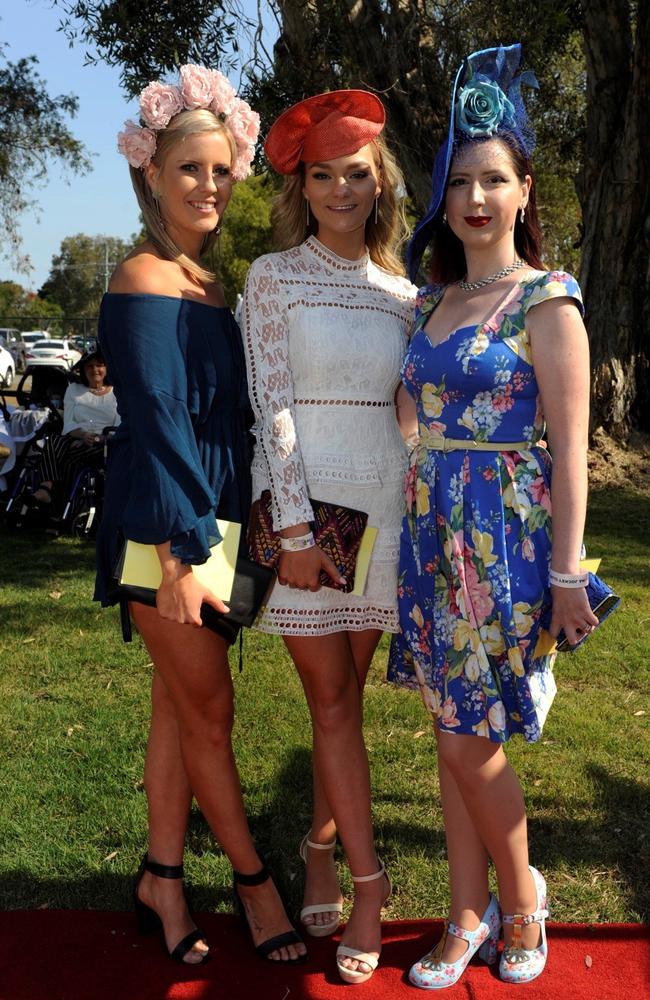 Ballina Cup, Ballina Babe contestants Gaby Barnes, Maddi Bignell and winner Emerald Stewart.