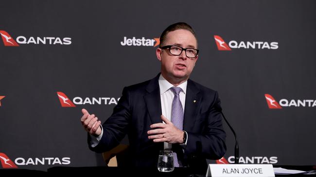 Qantas chief executive Alan Joyce. His airline has taken a reputational battering in recent months. Picture: NCA NewsWire / Dylan Coker