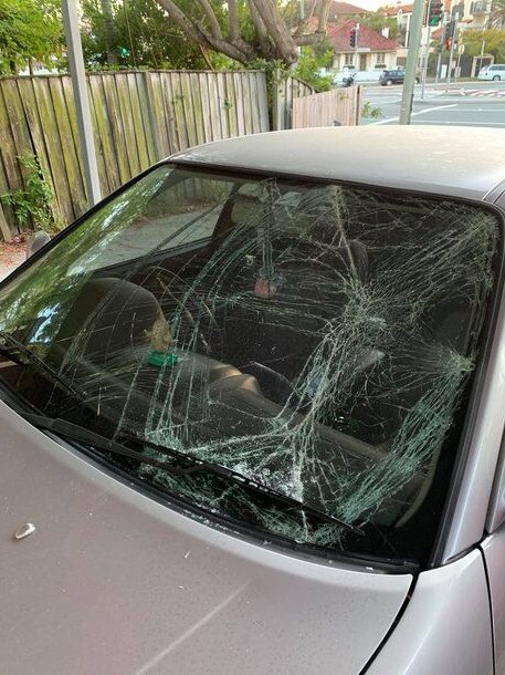 The car’s owner discovered the damage when they went to drive home from work.