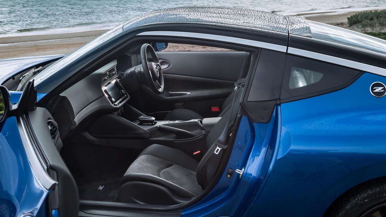 Launched in October, inside the Nissan Z coupe. Photo: Thomas Wielecki