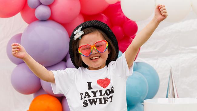 Number one Swiftie Maddy Suy threw a Taylor Swift birthday party. Picture: Tim Pascoe