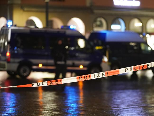 Police said the suspect had ploughed through the streets for about a kilometre, leaving behind a trail of destruction. Picture: Getty Images